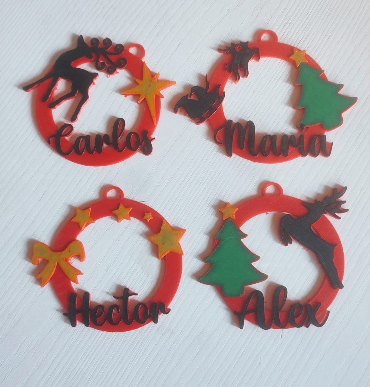 Piezas y Decoraciones Personalizadas para Navidad