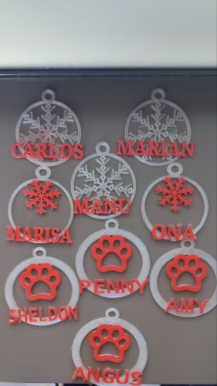Piezas y Decoraciones Personalizadas para Navidad