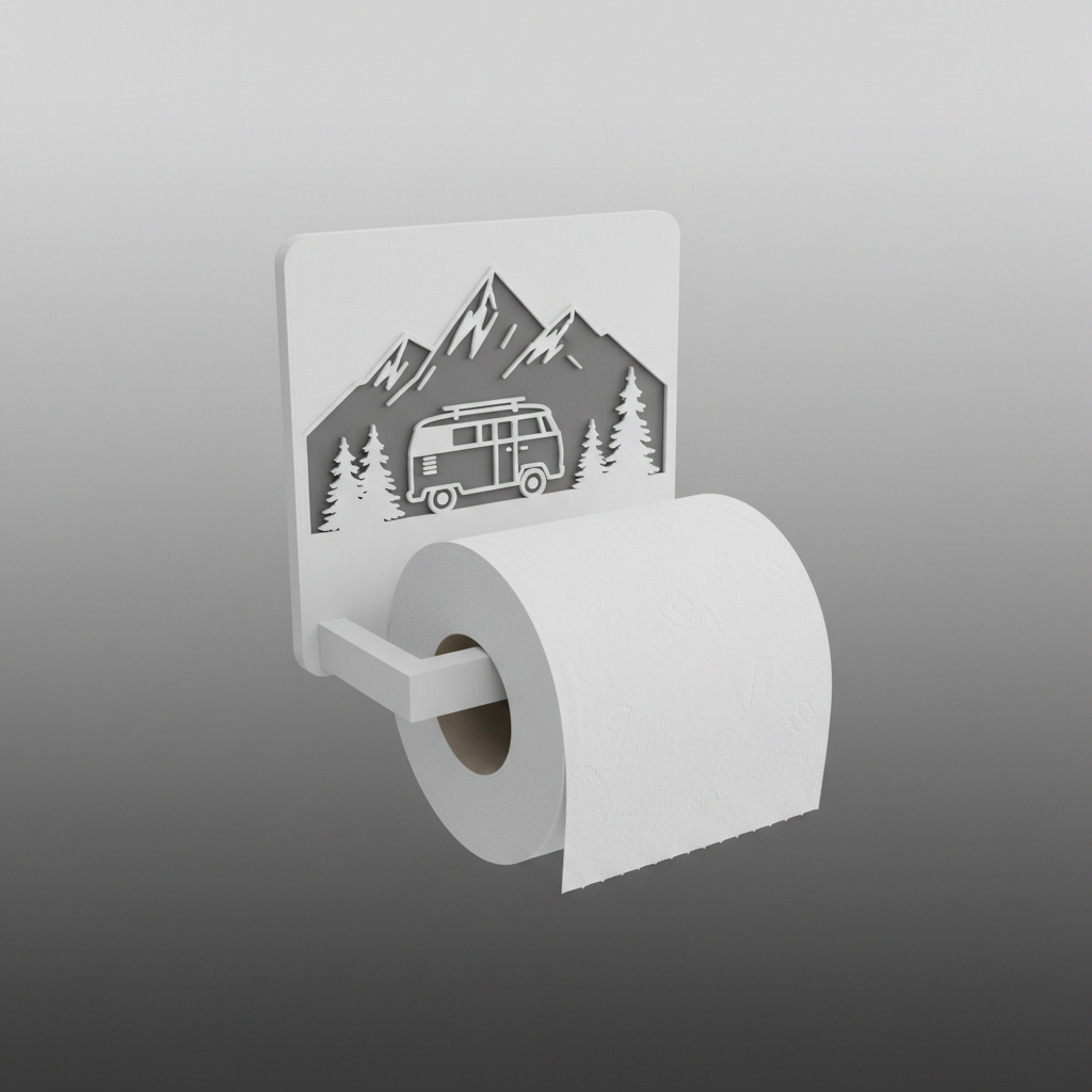 Portarrollos camper panel con brazo